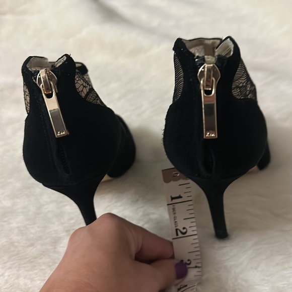 Karen Millen Size 36  lace / suede heeled booties - Picture 3 of 6